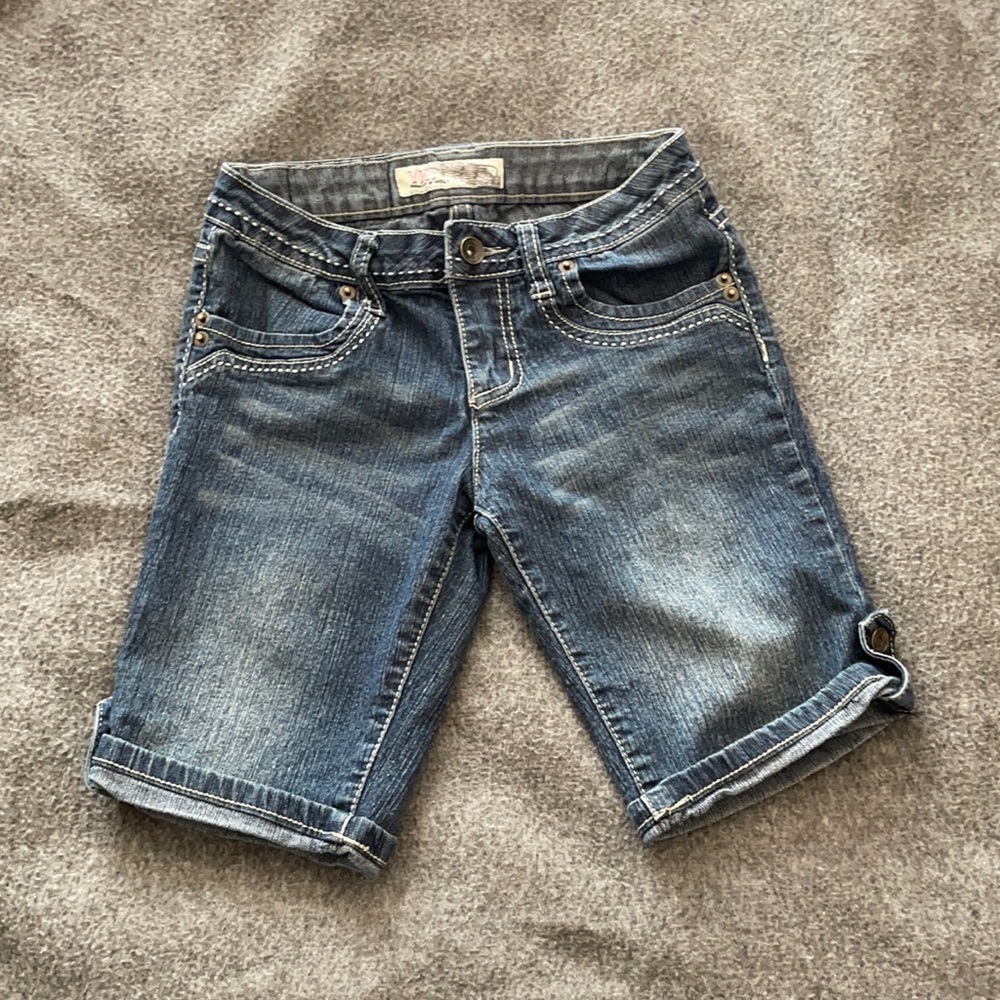 ✨3 for $12✨ YMI Bermuda Shorts with Embroidered and Rhinestone Pockets